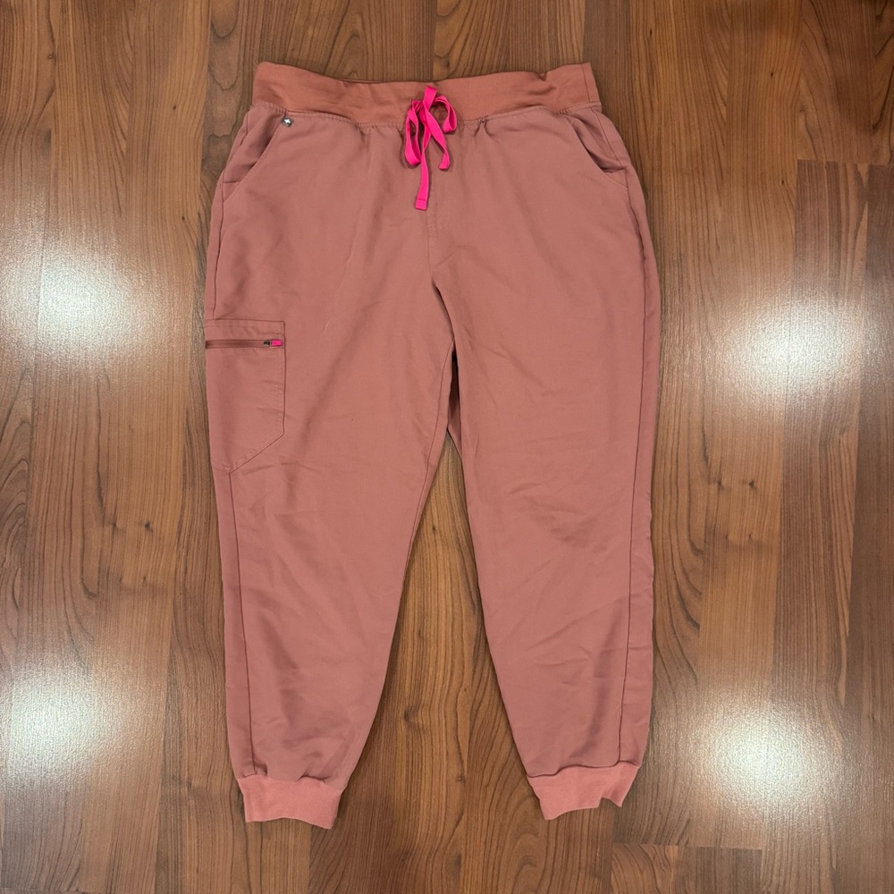 Figs High Waisted Zamora Joggers in Mauve size XXL